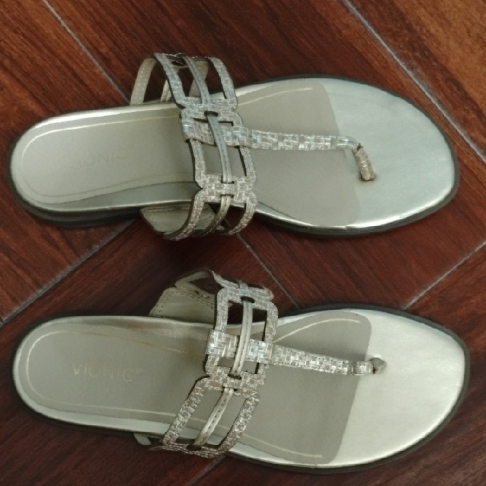 💋 VIONIC Alvana Women's Elegant Gold Sandals 💋 - Picture 5 of 8